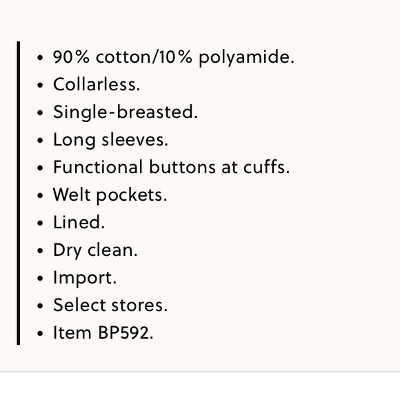 J.Crew Collarless Blazer, Size 6. - Picture 3 of 3